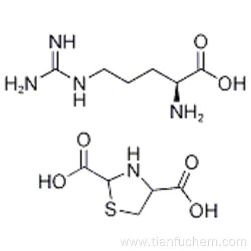 thiazolidine-2,4-dicarboxylic, acid compound with L-arginine (1:1) CAS 30986-62-0